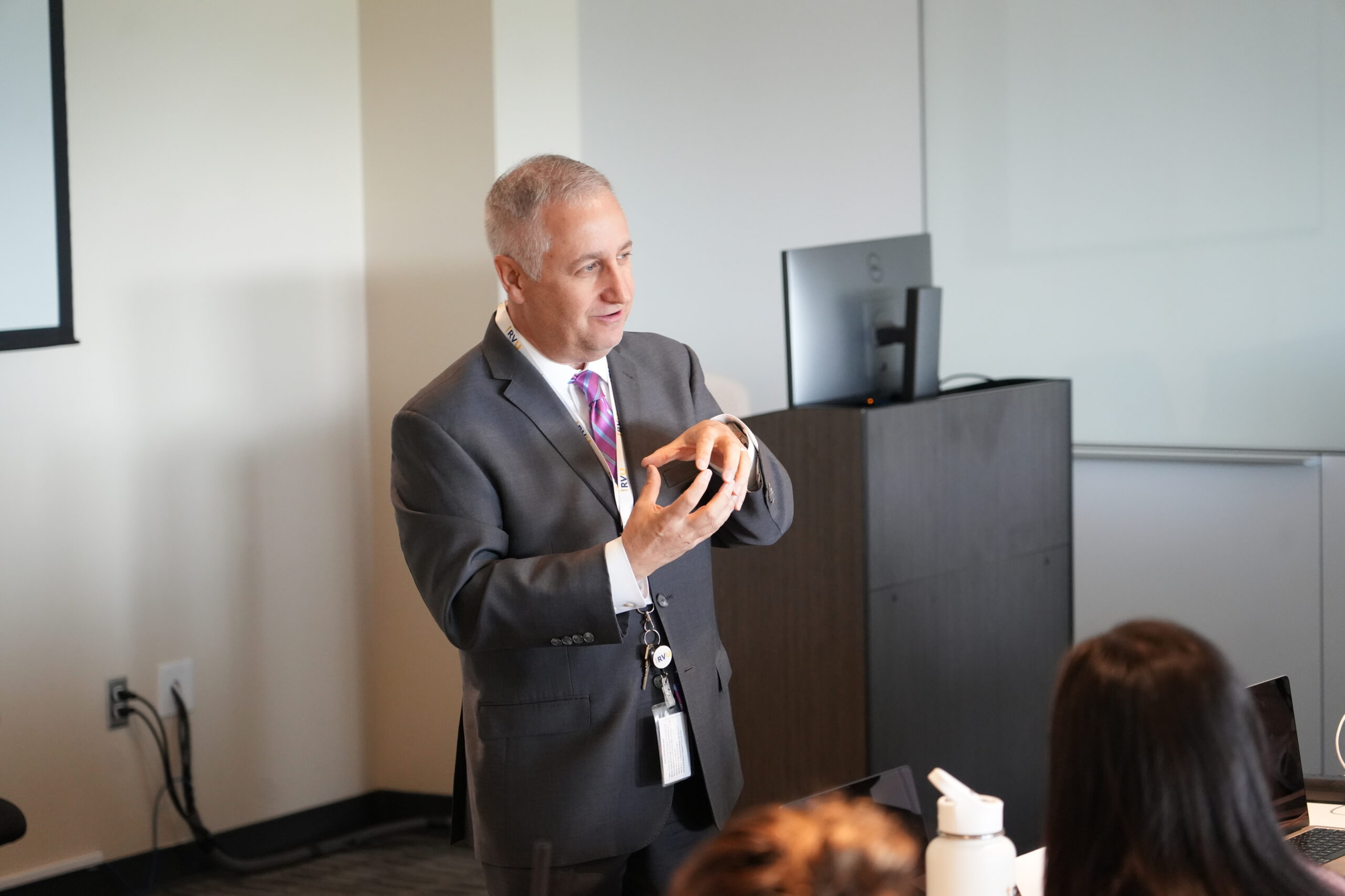 RVU President, Dr. David Forstein, addresses the first cohort of DNAP students at RVU