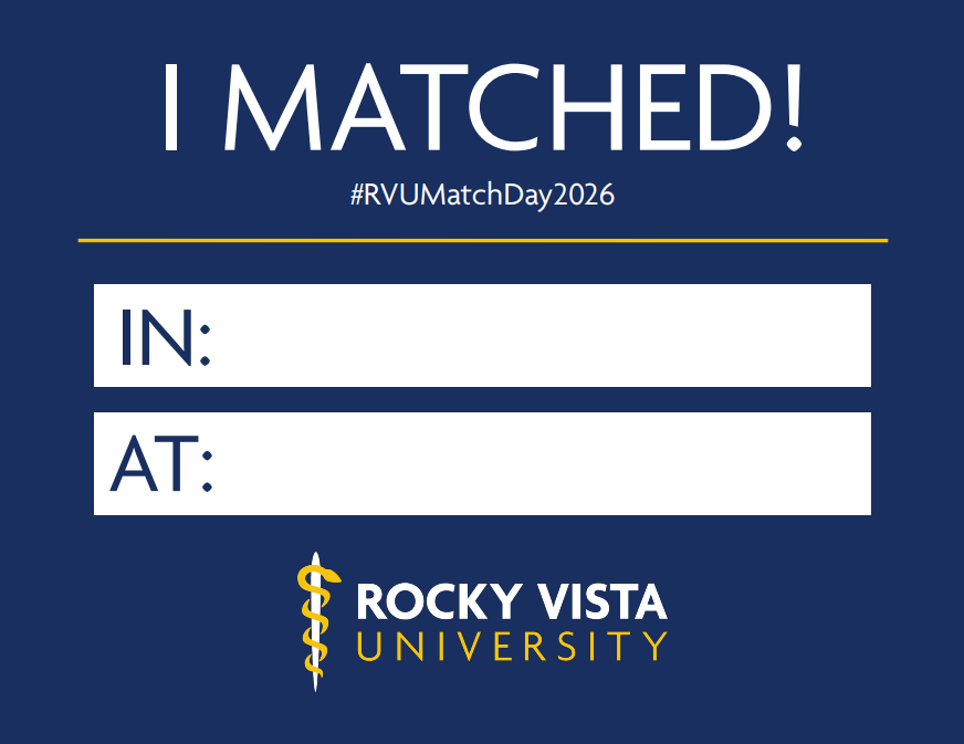 RVU Match Day 2026 "I Matched" Sign