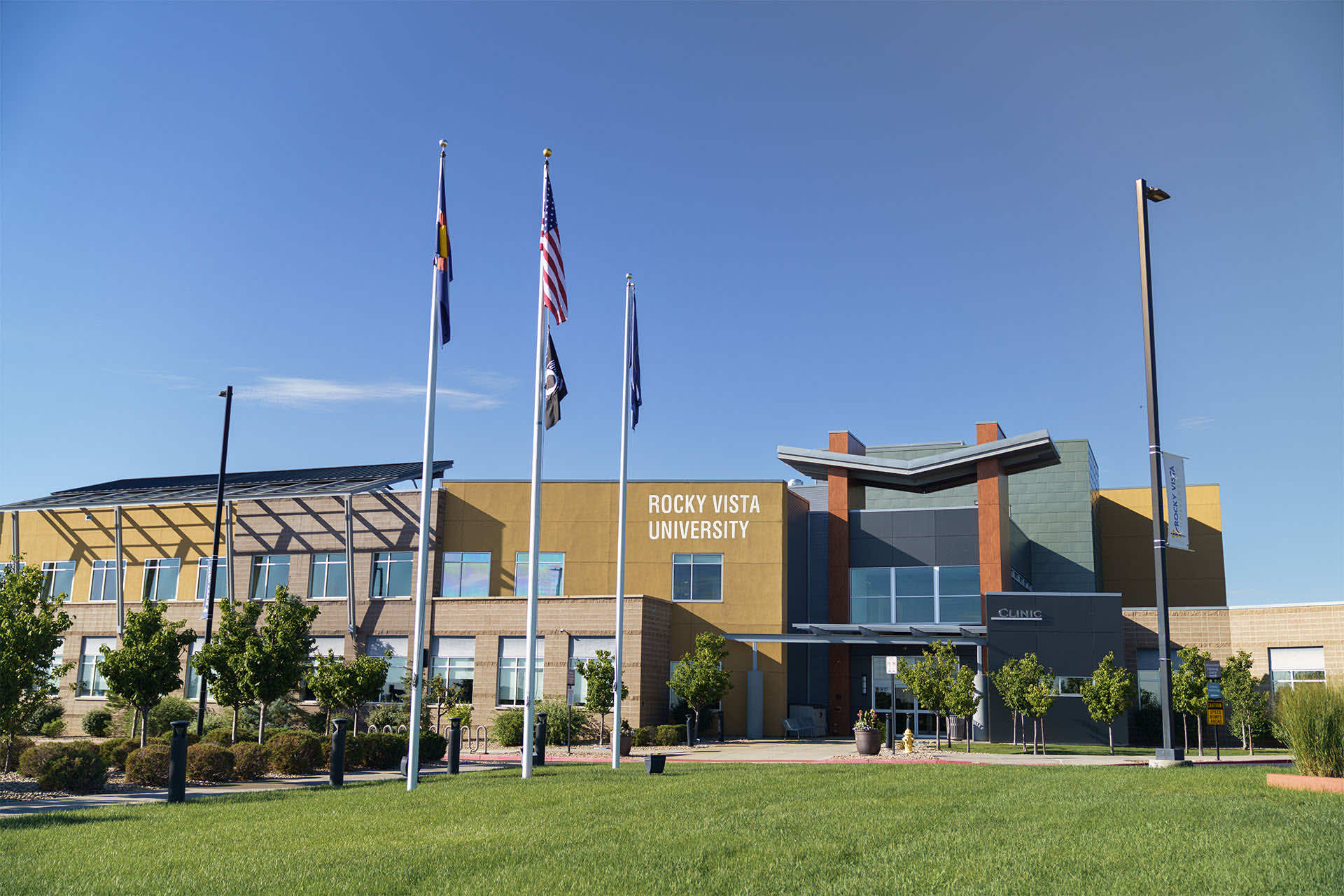 Front of RVU's Colorado main building